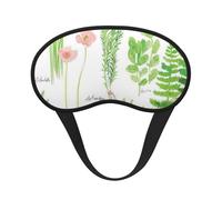 FEYUNYAN Fashion Sleep Mask for Adults, Springtime Herb Garden Eye Shade with Adjustable Strap, Sleeping Mask for Women & Men, Comfortable Blackout Eye Mask for Travel, Yoga, Nap