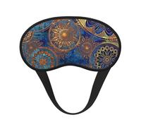 FEYUNYAN Fashion Sleep Mask for Adults, Star Sky Pattern Eye Shade with Adjustable Strap, Sleeping Mask for Women & Men, Comfortable Blackout Eye Mask for Travel, Yoga, Nap