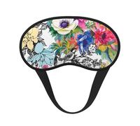 FEYUNYAN Fashion Sleep Mask for Adults, Vivid Colorful Garden Eye Shade with Adjustable Strap, Sleeping Mask for Women & Men, Comfortable Blackout Eye Mask for Travel, Yoga, Nap