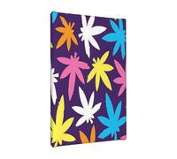 FEYUNYAN Frameless Canvas Wall Art Prints For Modern Home Decor, Bright Colorful Weed Print Painting, 20x30cm Wall Poster, Handmade Stretched Cotton Canvas Print For Living Room, Bedroom, Office