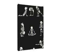 FEYUNYAN Frameless Canvas Wall Art Prints For Modern Home Decor, Love Skull Of Sports Print Painting, 20x30cm Wall Poster, Handmade Stretched Cotton Canvas Print For Living Room, Bedroom, Office