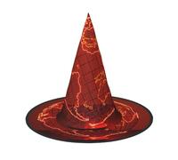 FEYUNYAN Halloween Witch Hat, Adjustable Bendable Witch Costume Accessory for Women Adults Party, Pointed Wizard Cap, Electric Globe Halloween hat, 2 PCS