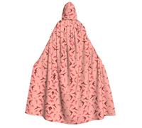 FEYUNYAN Hooded Cape For Adults, Cartoon Bird Halloween Cloak, Gothic Witch Vampire Costume Accessory, Adjustable Tie Closure Soft Polyester Cloak For Cosplay & Halloween Parties