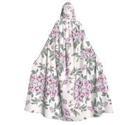 FEYUNYAN Hooded Cape For Adults, Dusky Rose Halloween Cloak, Gothic Witch Vampire Costume Accessory, Adjustable Tie Closure Soft Polyester Cloak For Cosplay & Halloween Parties
