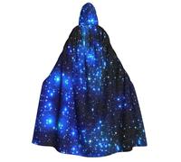 FEYUNYAN Hooded Cape For Adults, Galaxy Stars Halloween Cloak, Gothic Witch Vampire Costume Accessory, Adjustable Tie Closure Soft Polyester Cloak For Cosplay & Halloween Parties