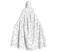 FEYUNYAN Hooded Cape For Adults, Hunting Arrows Triangles Deer Halloween Cloak, Gothic Witch Vampire Costume Accessory, Adjustable Tie Closure Soft Polyester Cloak For Cosplay & Halloween Parties