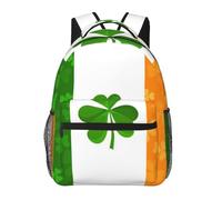 FEYUNYAN Irish Flag Laptop Backpack For Men 15.7 Inch, Casual Large Lightweight Backpack For Travel Hiking Camping Daypack Fashion Cute Bookbag School Bags For Teen Girls Women Kids Student