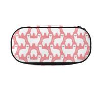 FEYUNYAN Large Capacity Pencil Case Aesthetic, Spill-Proof Canvas Pencil Pouch with Zipper, Alpaca Llama Pencil Case for Women & Men, Lightweight Portable Stationery Pencil Bag for Students & Travel