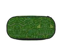 FEYUNYAN Large Capacity Pencil Case Aesthetic, Spill-Proof Canvas Pencil Pouch with Zipper, Math Question Pencil Case for Women & Men, Lightweight Portable Stationery Pencil Bag for Students & Travel