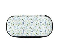 FEYUNYAN Large Capacity Pencil Case Aesthetic, Spill-Proof Canvas Pencil Pouch with Zipper, Pretty Flower Pencil Case for Women & Men, Lightweight Portable Stationery Pencil Bag for Students & Travel