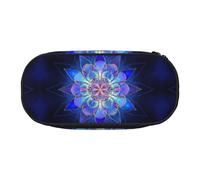 FEYUNYAN Large Capacity Pencil Case Aesthetic, Spill-Proof Canvas Pencil Pouch with Zipper, Rectangle Flower Pattern Pencil Case for Women Men, Lightweight Portable Stationery Bag for Students Travel