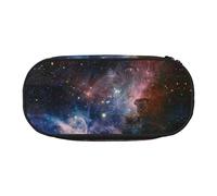 FEYUNYAN Large Capacity Pencil Case Aesthetic, Spill-Proof Canvas Pencil Pouch With Zipper, Universe Milky Way Galaxy Pencil Case For Women Men, Lightweight Portable Stationery Bag For Students Travel