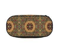 FEYUNYAN Large Capacity Pencil Case Aesthetic, Spill-Proof Canvas Pencil Pouch with Zipper, Woven Pattern Pencil Case for Women & Men, Lightweight Portable Stationery Pencil Bag for Students & Travel