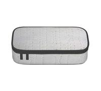 FEYUNYAN Large Capacity Pencil Case for School, Office Supplies, Old White Brick Wall, Multi-Layer Organization Travel Toiletry Bag, Durable Oxford Fabric Zippered Pencil Box for Students, Artists