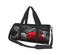 FEYUNYAN Large Capacity Round Duffel Bag, Sadness Stormy Day Umbrellas, Spacious Travel Tote with Adjustable Strap, Water-Resistant Gym Bag for Sports, Beach, Weekend Trips
