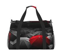 FEYUNYAN Large Tote Bag with Adjustable Strap, Water-Resistant Travel Duffel with Anti-Slip Handles, Sadness Stormy Day Umbrellas, Heavy-Duty Crossbody Bag for Gym, Weekend Trips & Outdoor Sports