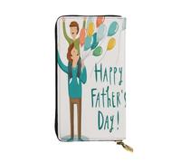 FEYUNYAN Leather Long Clutch Wallet for Women, Large Capacity ID Card Organizer with Zipper Pocket, Happy Fathers Day by Son Women Purse, Long Wallet Clutch for Ladies (Travel, Office, Everyday Use)
