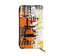 FEYUNYAN Leather Long Clutch Wallet for Women, Large Capacity ID Card Organizer with Zipper Pocket, Vibrant Color Palette Women Purse, Long Wallet Clutch for Ladies (Travel, Office, Everyday Use)