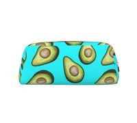 FEYUNYAN Leather Pencil Case Organizer Premium Pvc Cosmetic Bag 8x5.5x20.5cm Fresh Tropical Fruit Avocado Pencil Pouch Waterproof Makeup Travel Pouch With Anti-Scratch Padding For School Office Travel