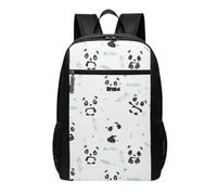 FEYUNYAN Lightweight Backpack for School Outdoor Travel, Panda bamboo Polyester School Bag, Ergonomic Shoulder Straps, Water-Resistant Large Capacity Bookbag for College Travel Hiking