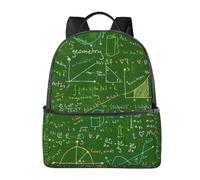 FEYUNYAN Lightweight Laptop Backpack For Work Travel, Math Question, Durable Casual Bookbag With Ergonomic Air Mesh Back, Spacious School Backpack For College, Business, Hiking & Weekend Trips