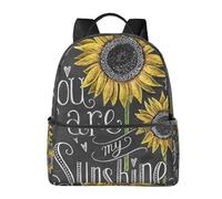 FEYUNYAN Lightweight Laptop Backpack For Work Travel, You Are My Sunflower, Durable Casual Bookbag With Ergonomic Air Mesh Back, Spacious School Backpack For College, Business, Hiking & Weekend Trips