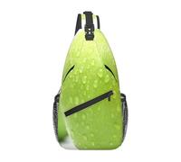 FEYUNYAN Men'S Casual Chest Sling Bag, Cyan Fruit, Lightweight Durable Crossbody Bag For Travel, Work, Everyday Carry, Chest Pack, Large Capacity Crossbody Sling Pack For Men, With Adjustable Strap