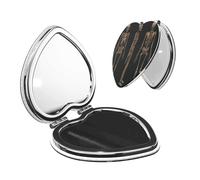 FEYUNYAN Portable Pocket Makeup Mirrors For Purse, Three Skulls, Compact Travel Mirror For Women, Girls, Folding Small Vanity Mirrors, Dual-Sided Magnifying Cosmetic Mirror For Handbag, Heart Shape