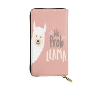 FEYUNYAN Premium Leather Long Clutch Wallet for Women, Large Capacity ID Card Organizer with Zipper Pocket, Cute Llama Women Purse, Long Wallet Clutch for Ladies (Travel, Office, Everyday Use)