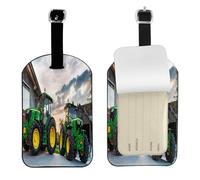 FEYUNYAN Scratch-Resistant Leather Luggage Tags for Suitcases, Agricultural Machinery, Personalized Travel Id Bag Tags for Backpacks, Bags with Privacy Cover, Ideal Travel Accessories for Men & Women