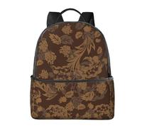 FEYUNYAN Stylish Lightweight Backpack for Women & Men, Set of ornate floral School Bag, Water-Resistant Polyester Daypack with Padded Laptop Sleeve, Unisex Laptop Bag for Travel College Hiking