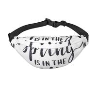 FEYUNYAN Ultra-Light Waterproof Waist Pack for Hiking Travel Running, Spring is in The Air Fanny Pack with 3 Zipper Pockets, Durable Hands-Free Belt Bag with Adjustable Strap