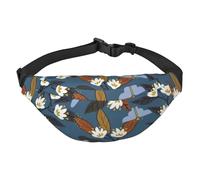 FEYUNYAN Ultra-Light Waterproof Waist Pack for Hiking Travel Running, Wild Nature Fanny Pack with 3 Zipper Pockets, Durable Hands-Free Belt Bag with Adjustable Strap