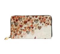 FEYUNYAN Unique Novelty Wallet for Women, Bicycle Heart Tree Romantic Leather Wallet Organizer with Zippered Coin Pocket & Card Slots, RFID Blocking Slim Bifold Wallet for Daily Use Gift