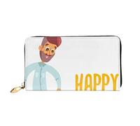 FEYUNYAN Unique Novelty Wallet for Women, Fathers Day by Daughter Leather Wallet Organizer with Zippered Coin Pocket & Card Slots, RFID Blocking Slim Bifold Wallet for Daily Use Gift