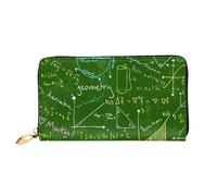 FEYUNYAN Unique Novelty Wallet for Women, Math question Leather Wallet Organizer with Zippered Coin Pocket & Card Slots, RFID Blocking Slim Bifold Wallet for Daily Use Gift