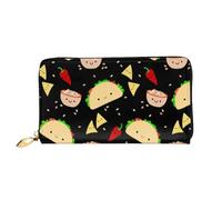FEYUNYAN Unique Novelty Wallet for Women, Tuesday Party Leather Wallet Organizer with Zippered Coin Pocket & Card Slots, RFID Blocking Slim Bifold Wallet for Daily Use Gift