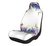 FEYUNYAN Universal Car Seat Covers For Cars, Suvs, Trucks, Daisies Butterflies, Elastic Seat Protectors, Easy Install Comfortable Car Seat Covers For Vehicle Interior Protection, With Pocket, 2 Pcs