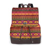 FEYUNYAN Women'S Leather Backpack Purse - Luxury Pu Leather Laptop Backpack For Work/Travel, Anti-Theft 15.6" School Bag, Stylish Durable School Bag For College Girls, Mexican Folk Art Boho