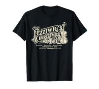 Fezziwigs Christmas Ball Victorian Holiday, Scrooge, White T-Shirt