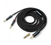 Fezzlo Monitor Headphone Cable,Over Ear Headset Wire,8-Strand German Copper AUX Cord Dual 3.5mm Plug Compatible with Hifiman Edition XS HE400SE MEZE109 Pro FiiO FT1 FT7 for Musicians Audiophiles 3.5mm