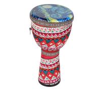 FF Bonfires 8.5-Inch African Drum - Durable PVC Djembe Drums Adults, Multicolor Uneteenth African Drums Percussion Instrument West African Style Djembes Music Healing Instrument