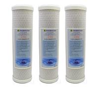 FF-CTO-10in-5MIC-3PK Coconut Carbon Block Filter Cartridge, 5 Micron, 10x2.5in for Drinking Water RO Systems (3 Pack)