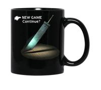 Ff7 Menu New Game Black Coffee Mug 11 Oz, Coffee Mug 11 Oz