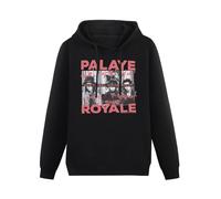 FFANZUOYOU Palaye Royale Oh No Unisex Sweatshirts Graphic Print Mens Hooded Black Sweater M
