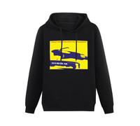 FFANZUOYOU STEREOLAB Transient Random-Noise Vinyl Unisex Sweatshirts Graphic Print Mens Hooded Black Sweater L