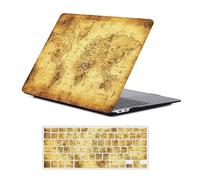 FFBOFFC Case Compatible with MacBook Air 13.6 Inch 2024-2022 Model A3113 A2681 M3/M2 with Liquid Retina Display, Plastic Hard Protective Case & Keyboard Cover, Khaki Cardboard
