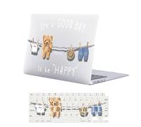 FFBOFFC Hard Cover Compatible with MacBook Air 15 Inch 2024 2023 Release Model A3114 A2941 with Liquid Retina Display, Plastic Protective Case & Keyboard Cover, Bear Doll