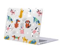 FFBOFFC Hard Shell Compatible with MacBook Air 13.3 Inch Case 2020 2019 2018 Model A2337 A2179 A1932 M1 Chip with Retina Display & Touch ID, Plastic Graphic Laptop Cover, Cute Woof Dogs