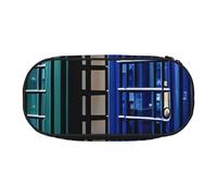 FFCVZAA British Phone Booth Print Fashionable Pencil Case Travel Makeup Bag School Student Essentials Toiletry Pouch